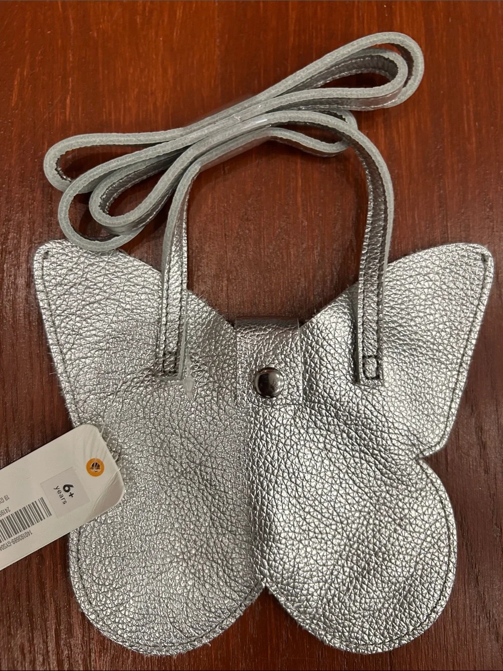 Gymboree Silver Butterfly Crossbody Bag for Kids